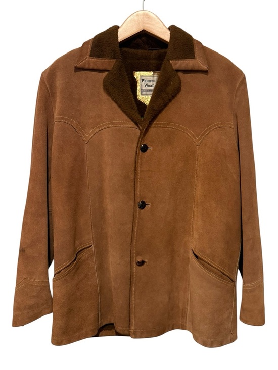 Pioneer Wear Other - Vintage Pioneer Wear Suede Sherpa Rancher Jacket Brown Western Coat Size 44
